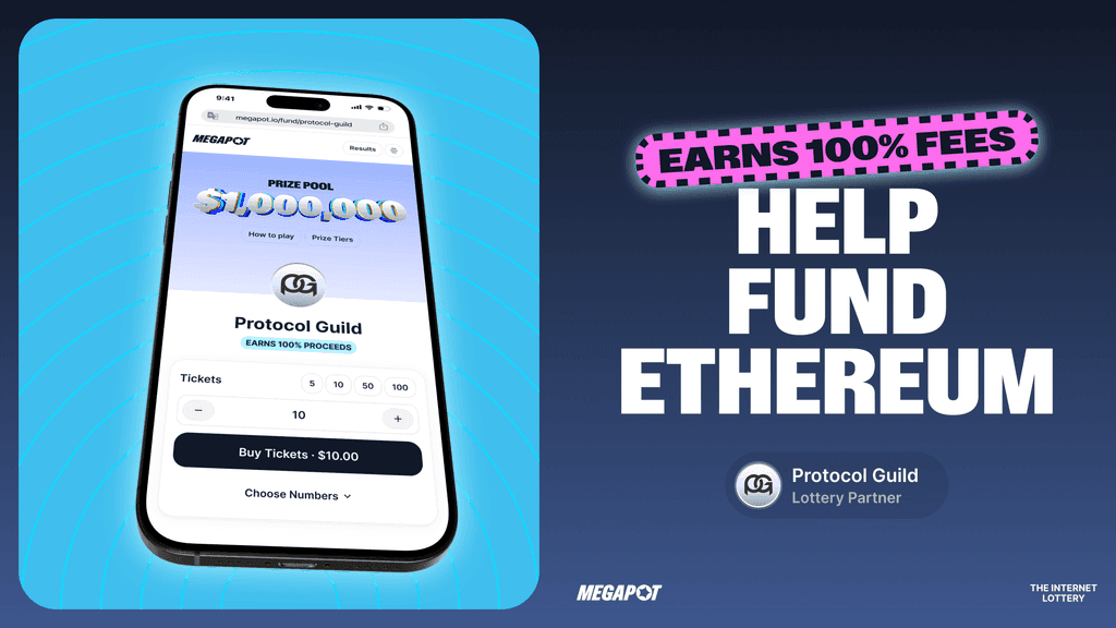 Megapot x Protocol Guild - Play Megapot, Fund Ethereum